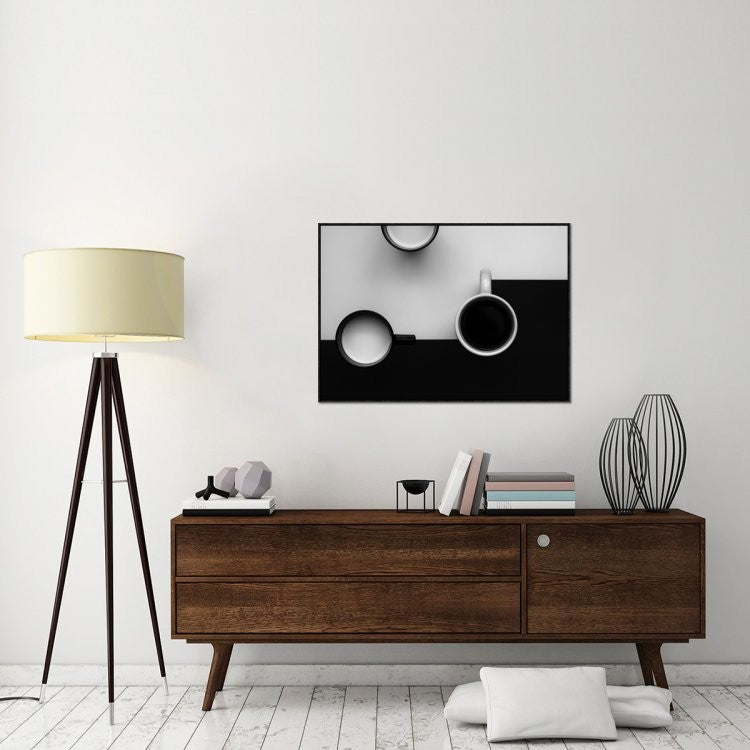 "Cups" Framed Canvas Giclee by Jozef Kiss, 41x29"