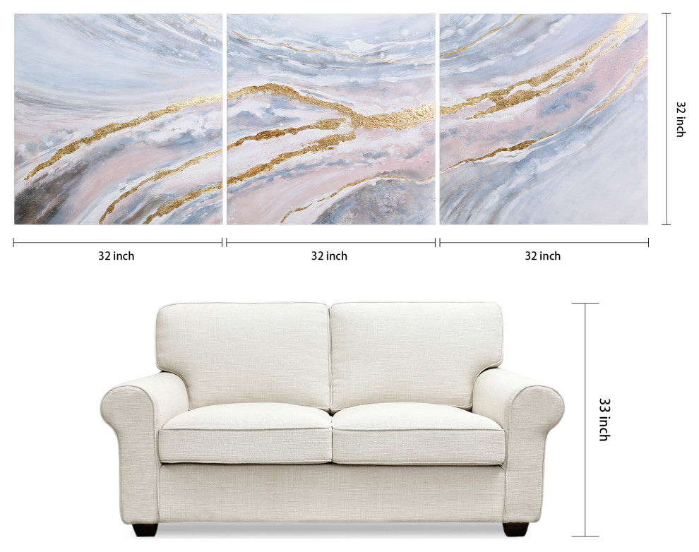 Heavens 2 Textured Metallic Hand Painted Wall Art by Martin Edwards