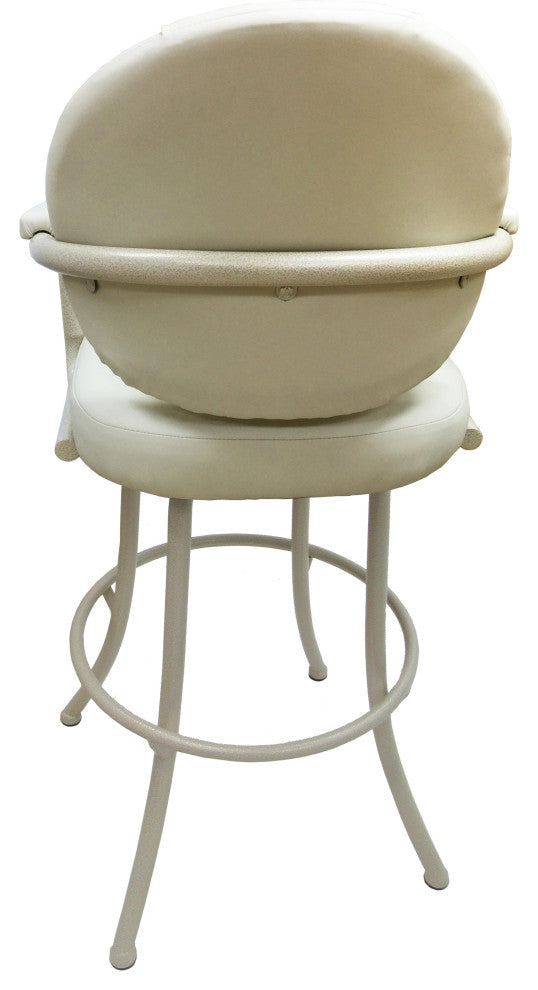 M-70 Swivel Stool With Metal Frame, Ocean Beige, Beige, 30"