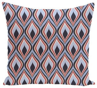 Candlelight Geometric Print Outdoor Pillow, Bewitching, 20"x20"