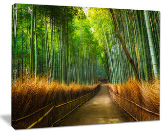 "Arashiyama Bamboo Grove Japan" Oversized Forest Wall Art, 40"x30"