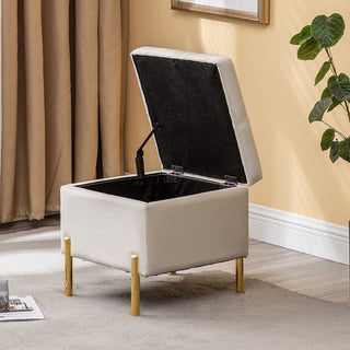 Ottoman with Storage Cube