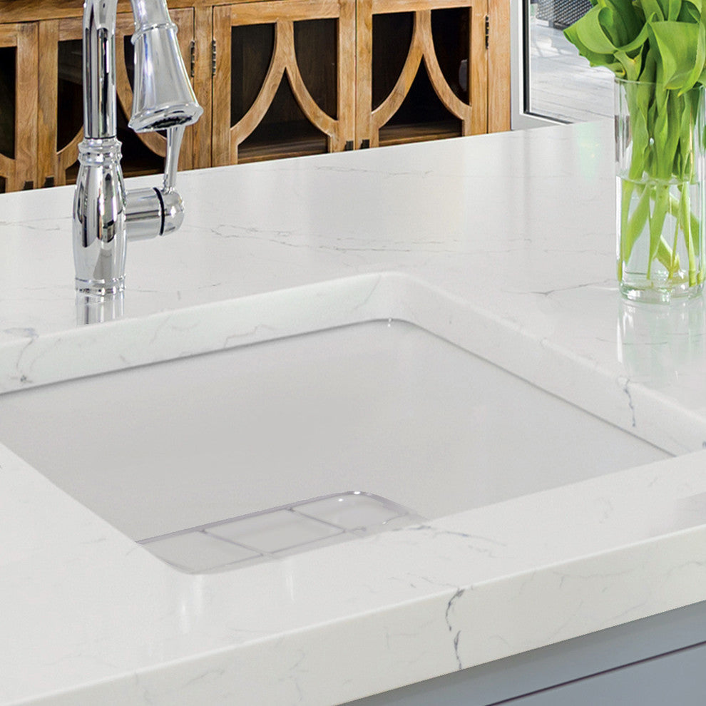 Nantucket Sinks Dualmount Fireclay Kitchen Sink Wellfleet, 18"