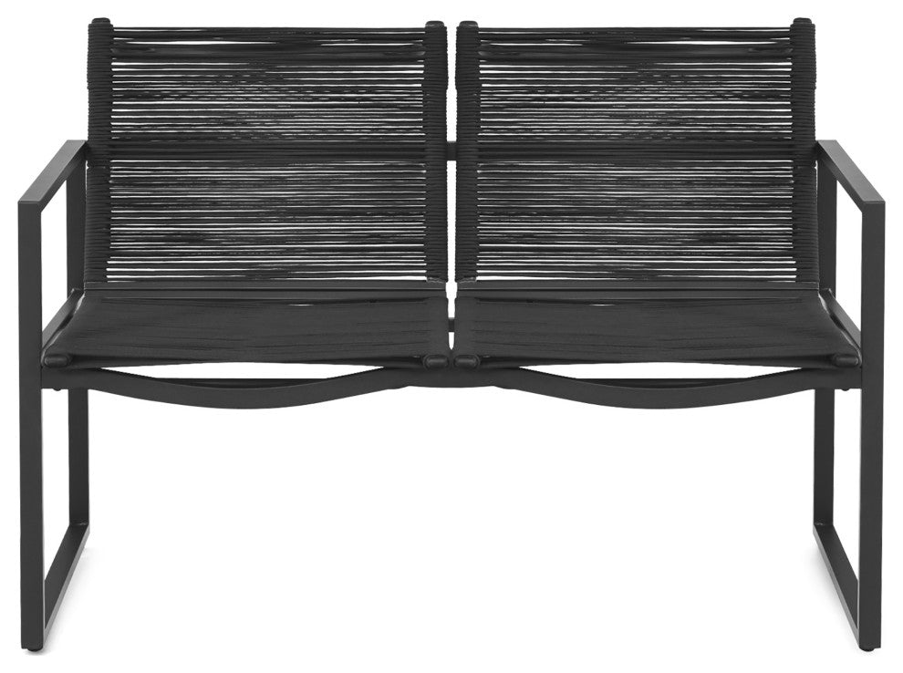 Costway 4PCS Patio Furniture Conversation Set Sofa Loveseat Armrest Garden Deck