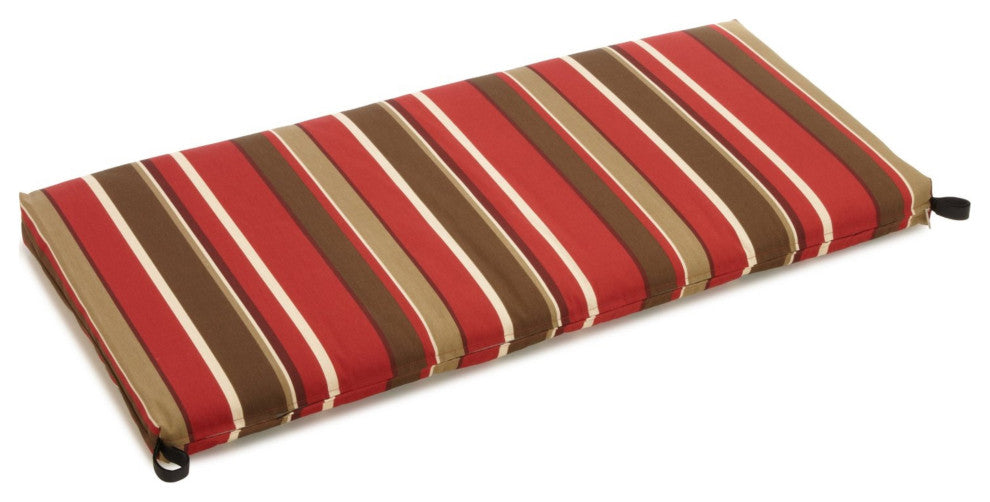45"x19" Outdoor Spun Polyester Loveseat Cushion, Montserrat Sangria