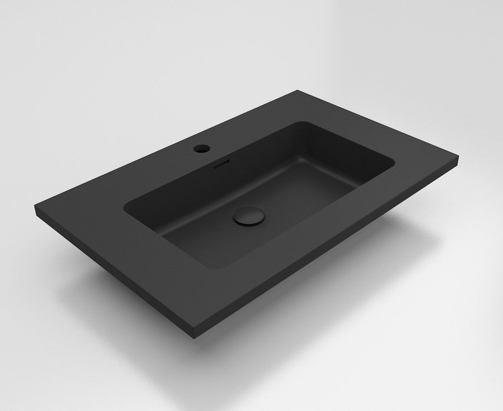 Moore integrated Black sinks, 30".