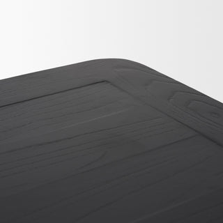 Teva Black Wood Rectangular 92" Dining Table