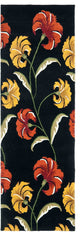 Safavieh Soho Soh767C Floral Rug, Black/Multi, 2'6"x8'0" Runner