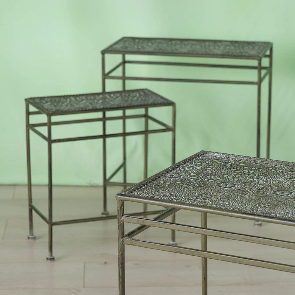 3 Piece Accent Garden Table Set