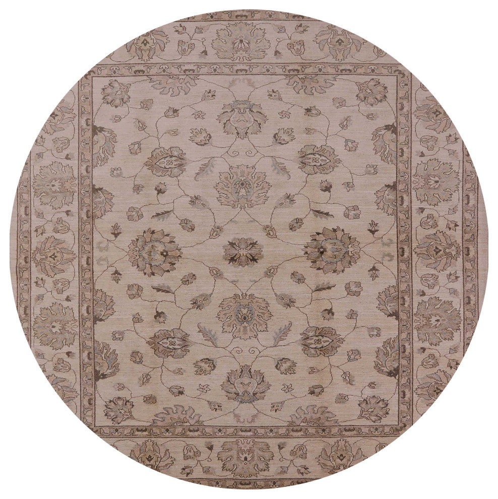 Ahgly Company Indoor Round Mid-Century Modern Area Rugs, 4' Round