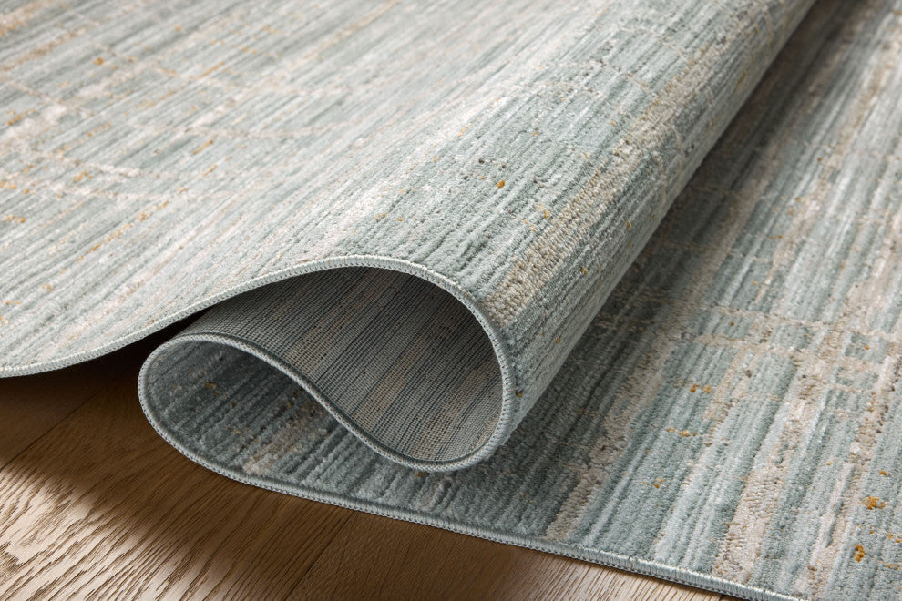 Loloi II Wade Area Rug, Spa / Sand, 5'-3" X 7'-9"