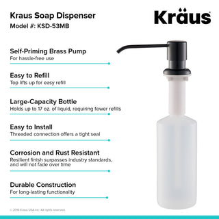 Soap Dispenser, Matte Black