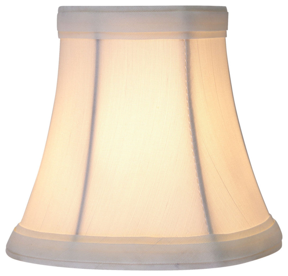 Small Bell Chandelier Clip On Lamp Shade Off White 3"x5"x4.5", Set of 9