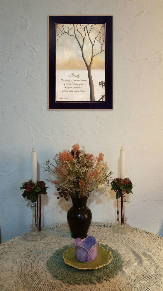 "Family" By Kendra Baird, Printed Wall Art, Ready To Hang, Black Frame