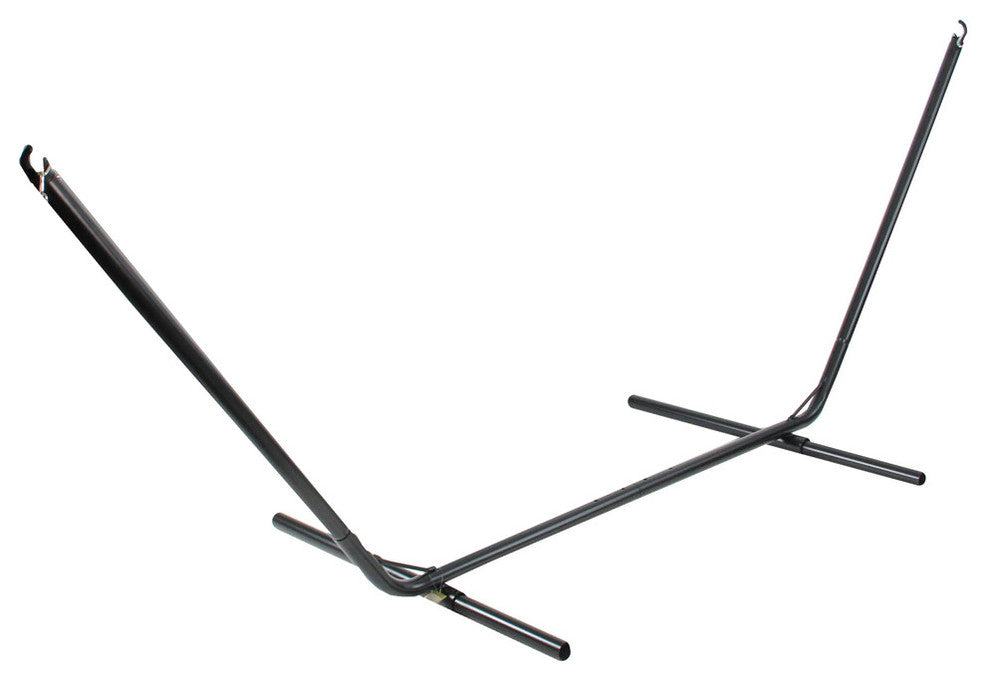 39"x133" Black Steel Hammock Stand With Chains and Hooks