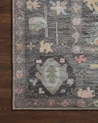 Loloi II Elysium Charcoal / Multi 3'-6" x 5'-6" Accent Rug