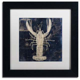 Color Bakery 'Maritime Blues II', Black Frame, White Mat, 11x11