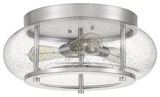 Quoizel TRG1616BN Three Light Flush Mount, Brushed Nickel Finish