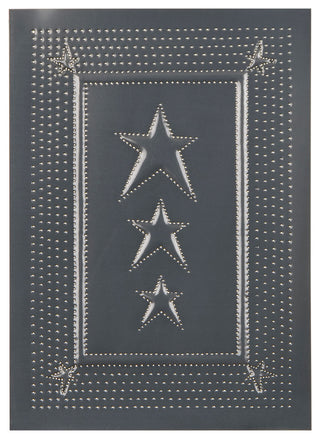 Embossed Star Panel in Country Tin