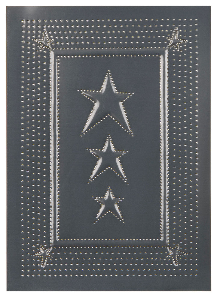 Embossed Star Panel in Country Tin