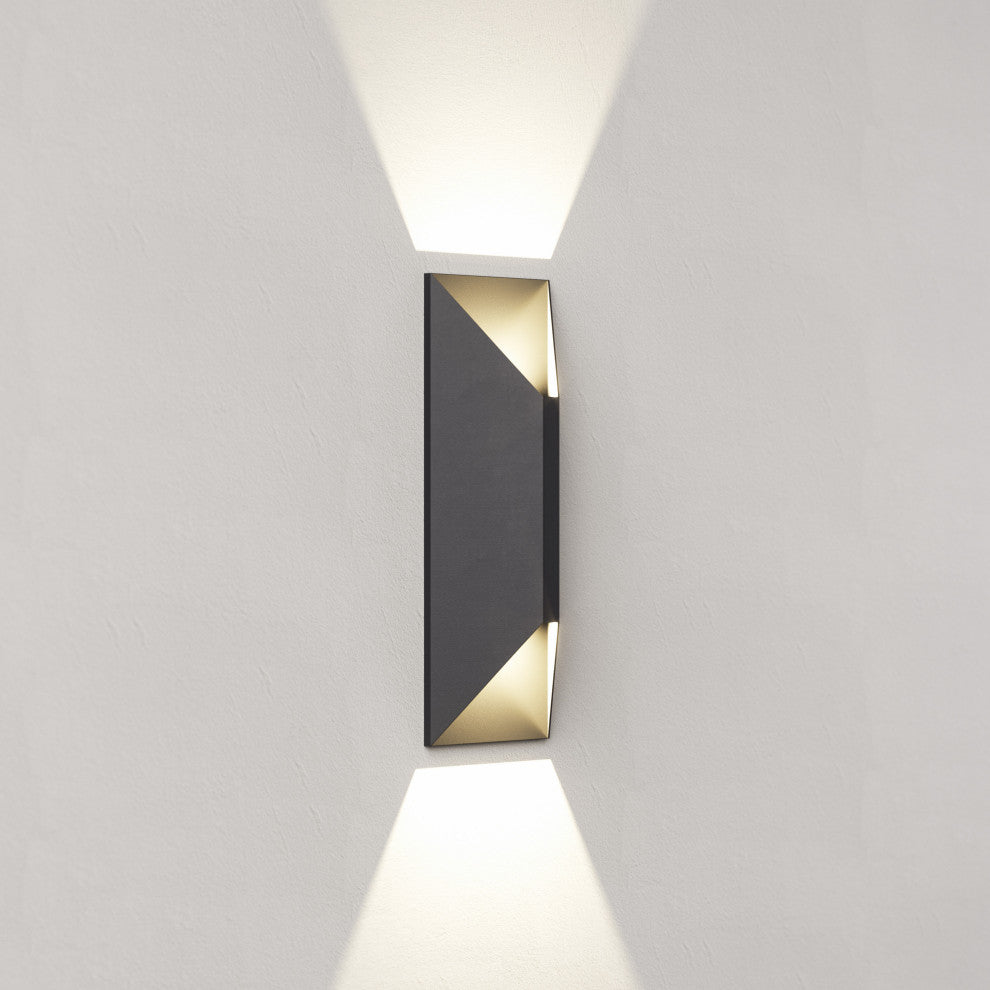 LED Outdoor Wall Fixture, 11W, COBLED 3000K 850LM