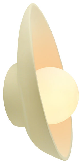 Ambiance Oval Coupe Wall Sconce, Vanilla Gloss