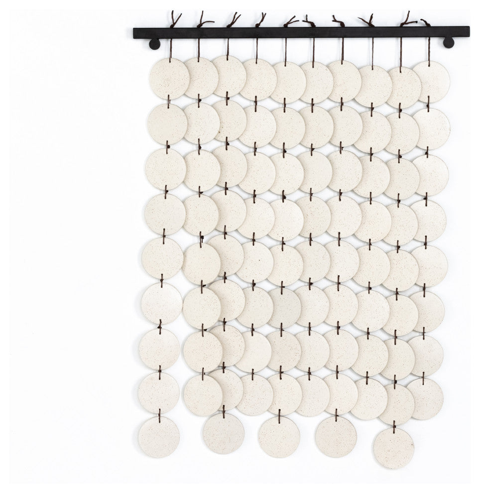 Ceramic Wall Hanging-Speckled Cream Crmc
