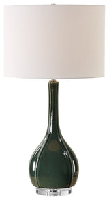 Uttermost Essex Green Glass Table Lamp