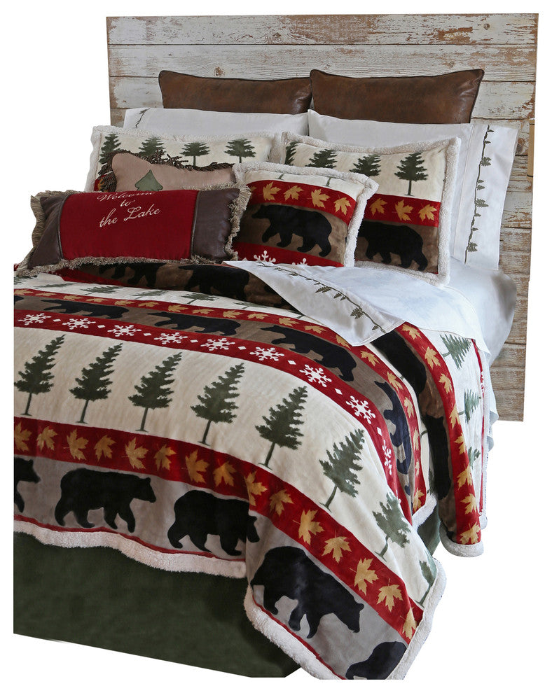 Tall Pine 5-Piece Plush Cabin Bedding Set, King