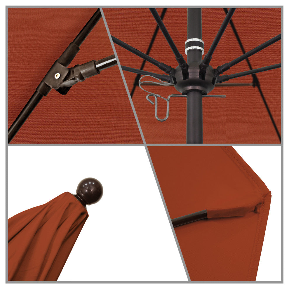 Fiberglass Umbrella Bronze, Terracotta