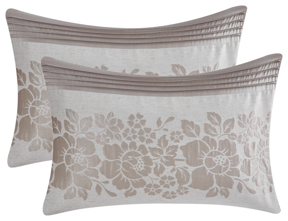 Rollie 7-Piece Comforter Set, Grey, King