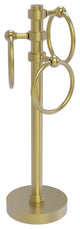 Vanity Top 3 Towel Ring with Groovy Accents, Satin Brass