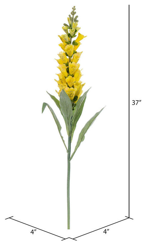 Vickerman 36" Artificial Yellow Foxglove Stem