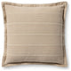 Chris Loves Julia x Loloi Howie Natural 18'' x 18'' Cover, Down Pillow