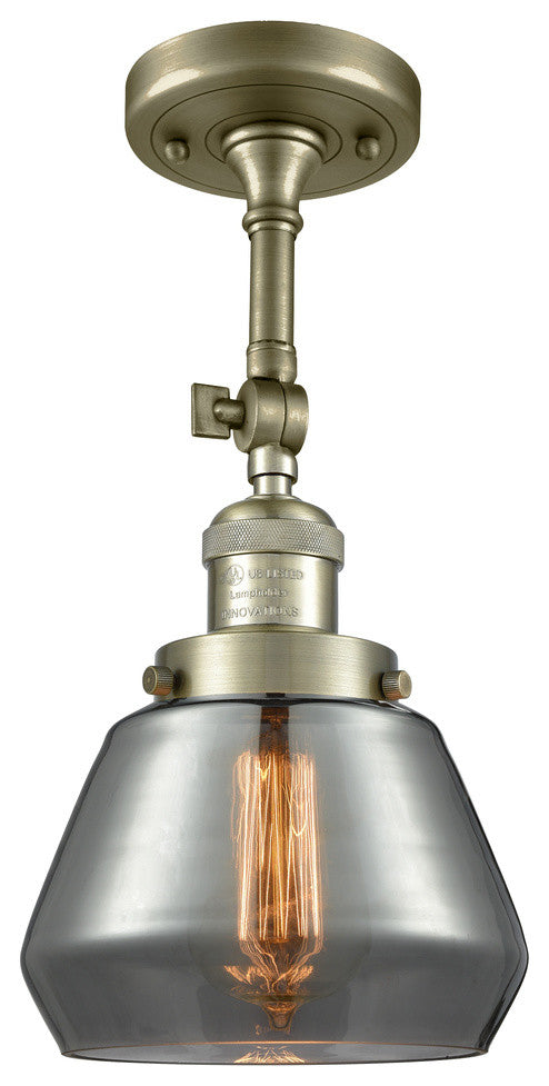 Innovations Lighting 201F-Ab-G173-Led 1 Light Dimmable Led Semi-Flush Mount