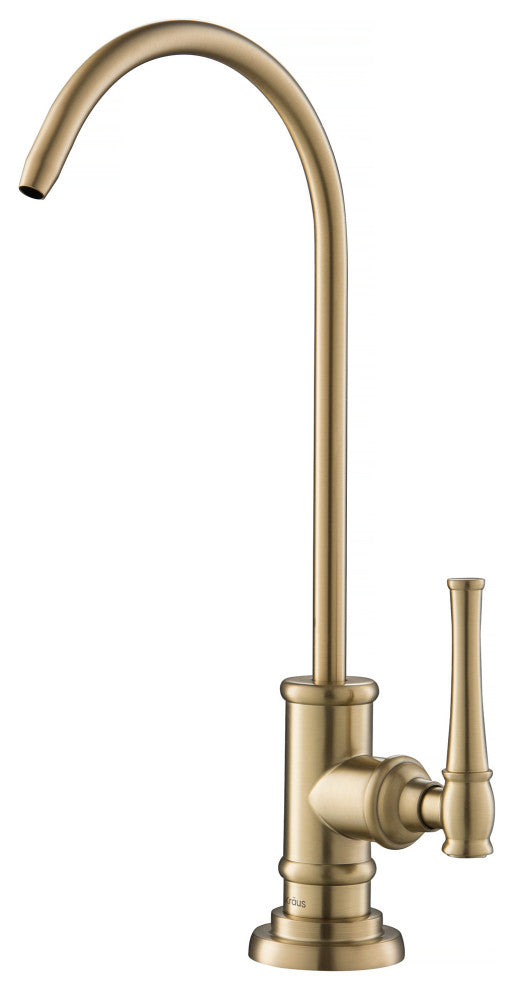 Allyn Drinking Water Dispenser Beverage Kitchen Faucet, Brushed Gold