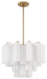 Addis 6-Light Chandelier, Aged Brass