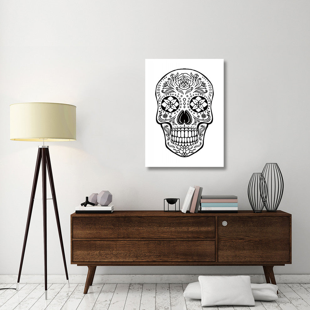 "Sugar Skull Coloring I" Digital Paper Print by Janelle Penner, 30"x42"