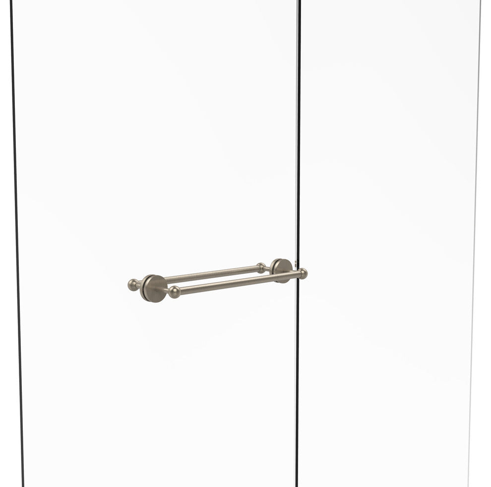 Prestige Skyline 18" Back to Back Shower Door Towel Bar, Antique Pewter