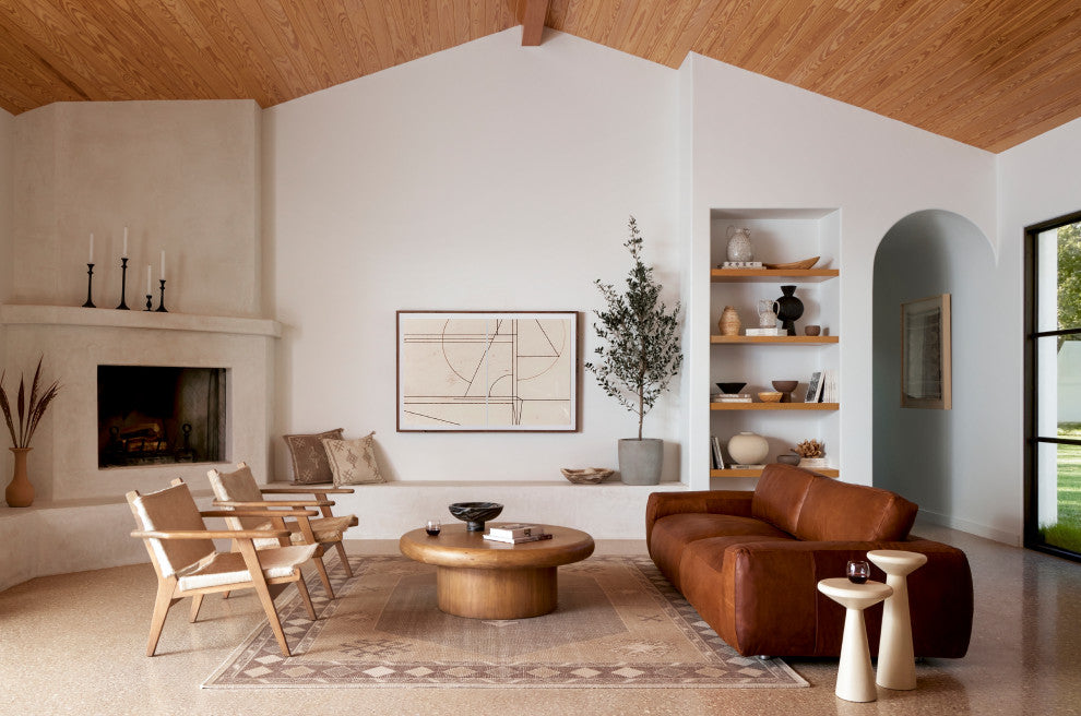 Zach Coffee Table-Burnished Parawood