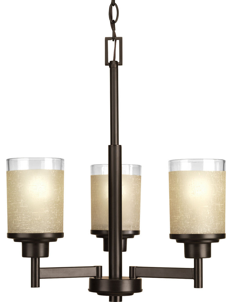Alexa Collection 3-Light Chandelier, Antique Bronze