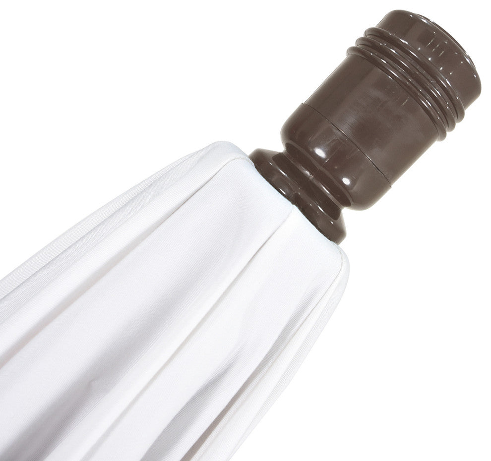 9' Aluminum Umbrella Auto Tilt Bronze, Taupe