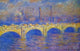 Claude Oscar Monet Waterloo Bridge- Sunlight Effect Gallery Wrapped Canvas Print