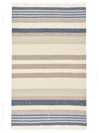 Crawford Belgian Linen Multicolor Throw Blanket Blanket, Sagebrush Multicolor