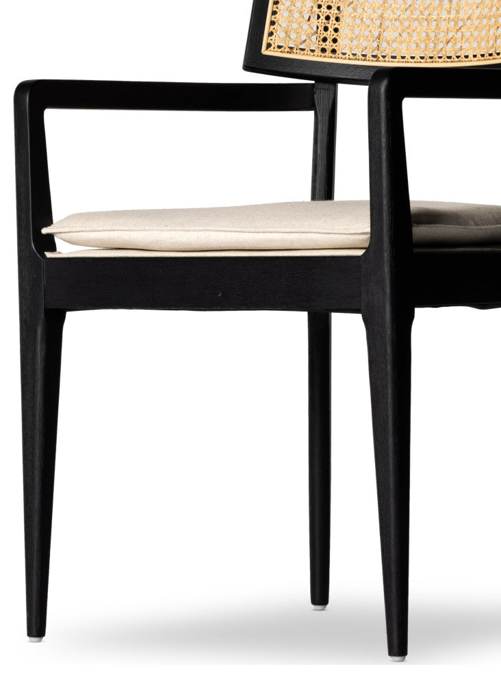 Britt Dining Armchair-Savile Flax
