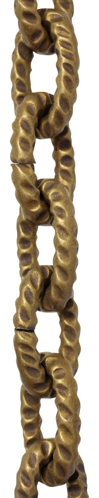 Brass Loop Chandelier Chain, Various Finishes, 2 Sizes, Antique Brass, U35