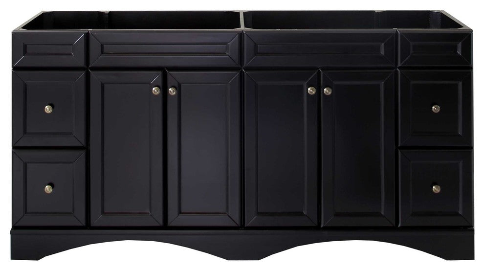 Talisa 72" Double Bathroom Vanity Cabinet, Espresso