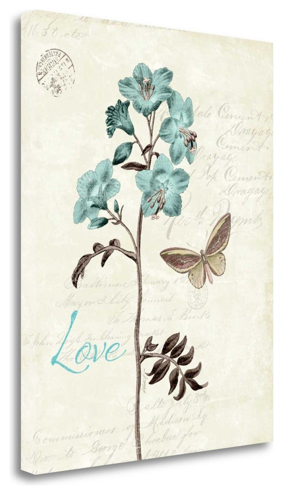 "Slated Blue I" By Katie Pertiet, Giclee Print on Gallery Wrap Canvas