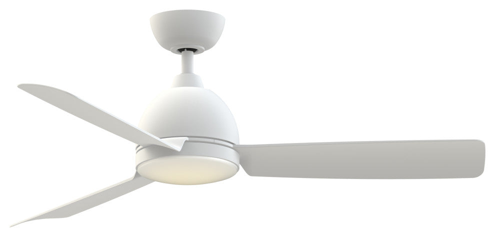 Starboard L 52" Marine Grade Fan With LED Light Kit Black/White Blades
