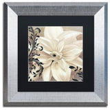 Color Bakery 'Winter White II' Art, Silver Frame, Black Matte, 11"x11"